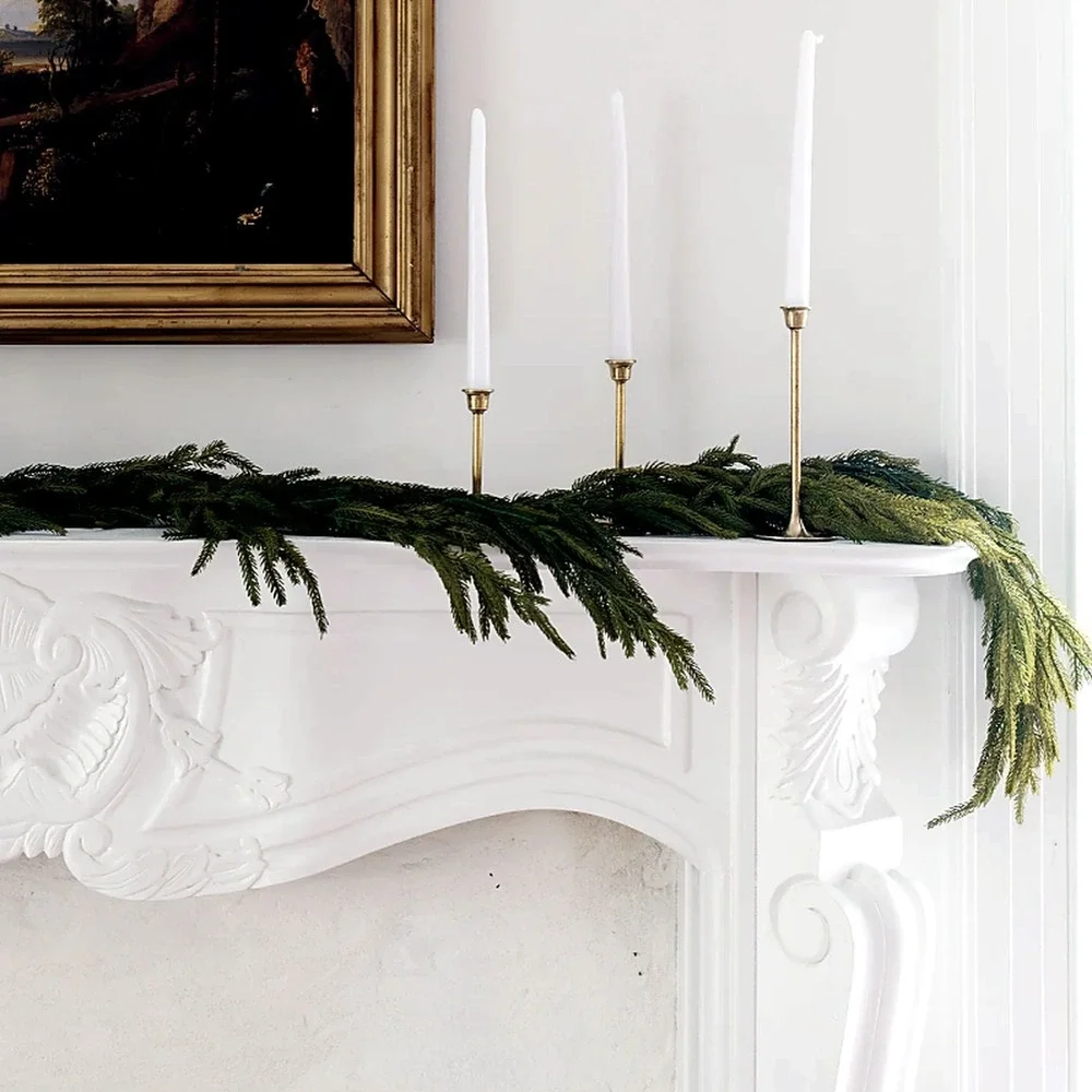 Christmas Norfolk Pine‎ Garland 60in Real Touch Greenery Afloral - PACK OF 3